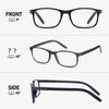 LKEYE Reading Glasses for Men Women Blue Light Blocking Rectangles