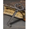 Skeleton Keys, 4-Pack KY-2AB KY-3AB Skeleton Key Replacement for Antique