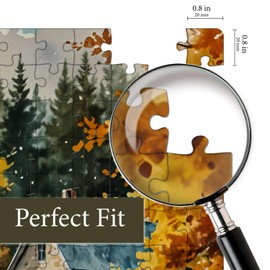 Saintilway Productions Jigsaw Puzzles for Adults 504 Pieces - Colorful and Unique with Poster - Letters on Back - AI Art - Rompecabezas para Adultos - Gifts for Adult Couples Teens (Bridge Connection)