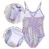Toddler Girls Mermaid One Piece Swimsuit Fish Scale Bathing Suits