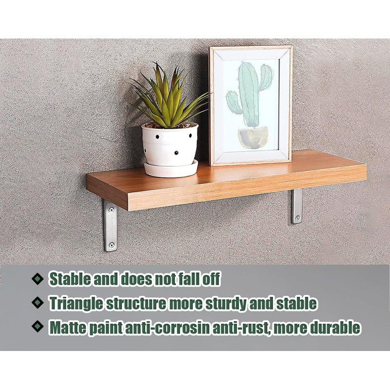 ZiYuya 4PCS Shelf Bracket, Right Angle Corner Brackets Heavy Duty