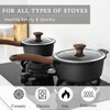 VINCHEF Sauce Pan Set with Lid 10PCS, 2QT+3QT+4QT Non Stick