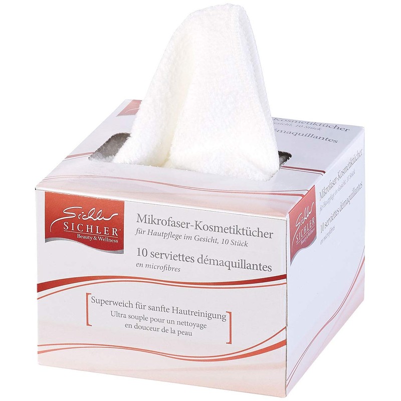 Sichler Beauty Face Wipes: Environmentally Friendly Microfibre Cosmetic Wipes for