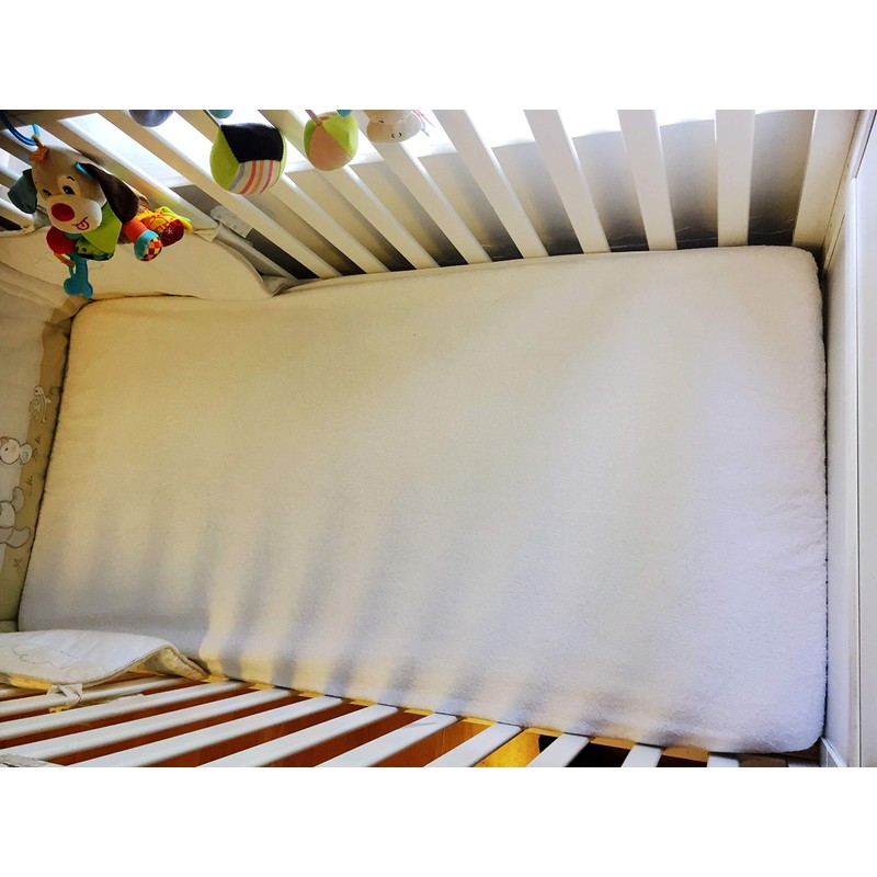 Waterproof Cot Bed Mattress Protector, Viscose Made From Bamboo Terry