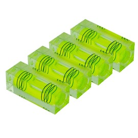 High precision mini level bubble small level bubble three line ruler household 4pcs (40x15x15mm green)