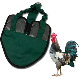 Bird Diaper, Wrap Around - for Hens, Roosters, Ducks, Leak-Proof Design, Comfortable Bird Harness with Sewn-in Liner, Secure Hook and Loop Closure - XL, Green