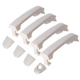 Riyhch Door Handles 4pcs Front Rear Driver & Passenger Side White Exterior Door Handles for Toyota Camry 2012-2017,oe 6921106090 6921706370 6921106090C0 6925006020C0