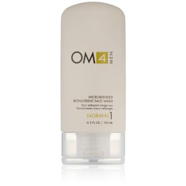 Organic Male OM4 Normal Step 1 - Microblended Bionutrient Face Wash - Antioxidant and Vitamin C Rich Gel Cleanser for men with Normal Skin Types