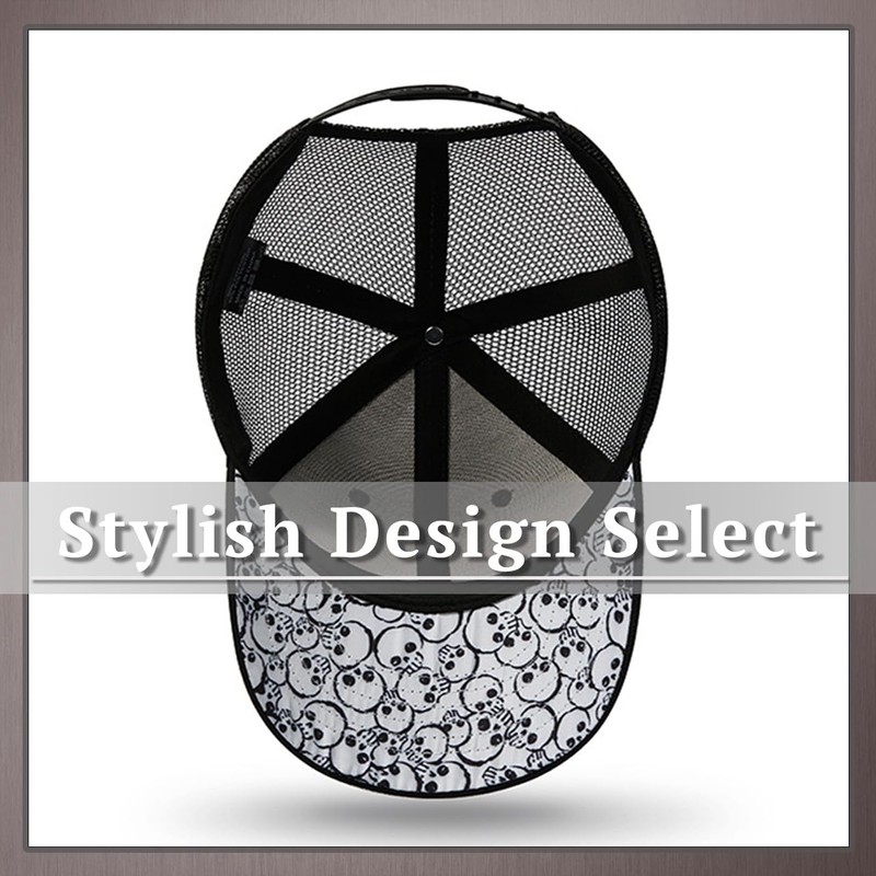 One Limitation CP368 Mesh Cap, Skull, Skull, Skull, Hat, Running,