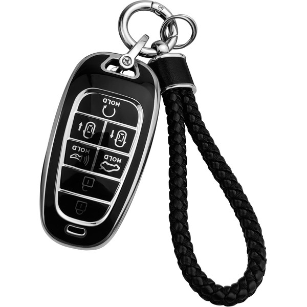 JOYEAR for Hyundai Keychain with Key Fob Cover Compatible with