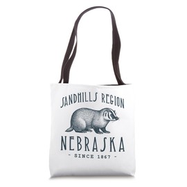 SANDHILLS REGION BADGER NEBRASKA WILDLIFE Tote Bag
