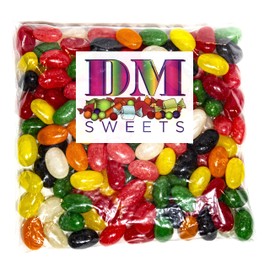 DM Sweets Jumbo Extra Large Fresh Chewy Spiced Jelly Beans - 1.5 lbs Assortment of Peppermint Clove Anise Sassafras Cinnamon Spearmint Wintergreen Red