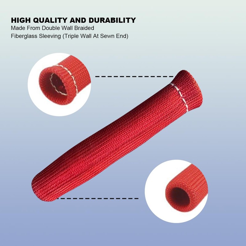 TSUGAMI Car Spark Plug Heat Shield Boots, 8PCS 6 Inch
