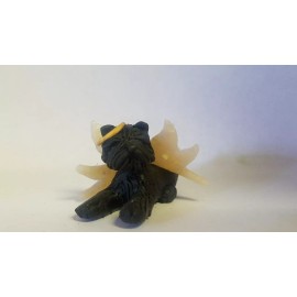Celtic Forest Clay AFFENPINSCHER ANGEL Miniature Figurine PET MEMORIAL Polymer Clay HAND MADE