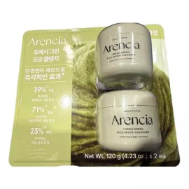 Arensisa 아렌시아 프레시 그린 모공 클렌저 120g x 2개 Arenzia Fresh Green Pore Cleanser 120g x 2