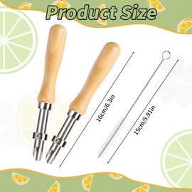 2Pcs Straw Puncher For Plastic Lids Lemonade Cups，Clay Hole Cutters Straw Hole Puncher,Tools for Lemonade Stand Supplies