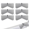 6pcs Gutter Extension Hinge, Stainless Steel Downspout Extension Hinge Zip