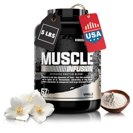 Nutrex Research, Vanilla Whey Protein Powder | 5 Ib Tub of Isolate Protein | w/EAA & Hi BCAA for Muscle Gain | Muscle Builder for Men & Women | Sports Nutrition | Delicious Taste and Texture