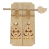 Cabinet Faceplate Brass Material Elegant Retro Botanical Pattern Decorative Chinese