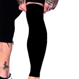 Tat2X Ink Armor Premium Full Leg Tattoo Cover Up Sleeve - No Slip Gripper - U.S. Made - Black - XSS (single leg tattoo cover up sleeve)