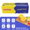 KAMMAK Plastic Wrap with Slide Cutter - 12 Inch Food