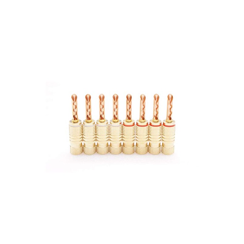 ONKODO BP-146B Unpainted, Non-Plated BFA Shape Banana Plugs (Phosphor Bronze)
