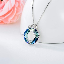 TOUPOP Nurse Gifts for Women s925 Sterling Silver Doctor Nursing Themed Necklace with Crystal Jewelry Gifts for Women Mom Student Doctor Nurse Grateful Birthday Mother's Day silver