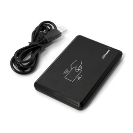 Riversmerge ID RFID Reader for TK4100/EM4100/EM4200 Card USB Keyboard Emulation Compatible with Windows/Android/Liunx System + 5pcs Card