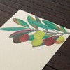 Midori 89592006 Single Pencil Notebook, Autumn Letter, Foil and Olive