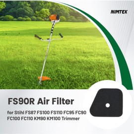 NIMTEK 4180 120 1800 FS90R Air Filter Spark Plug Fuel Filter Primer Bulb for Stihl FS87 FS90 FS100 FS110 FC95 FC90 FC100 FC110 KM90 KM100 Trimmer
