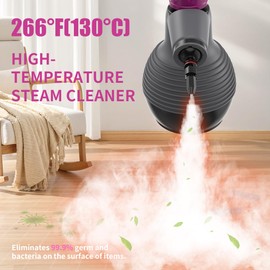 Pressurized Handheld Steam Cleaner,10 in 1 Handheld Steamer for Home Use with Safety Lock,Multi-Surface Steam Cleaner for Home,Bathroom, Clothes, Furniture, Car, Grout and More
