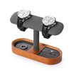 Oirlv SM21202 Wooden Watch Stand, For 2-4 Watches, Storage, Display,