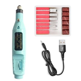 Electric Nail Drill Bits 12File Tool Set Machine Acrylic Art Manicure Pen Shaper - Compact & Portable Nail Art Shaping Tool with Various Bits