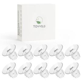 TOVVILD 20mm Flange Inserts for 24mm Flange/Shield, Compatible with Momcozy/MOMMED/Spectra Breast Pumps, Pump Parts Replace (10PCS 20mm)