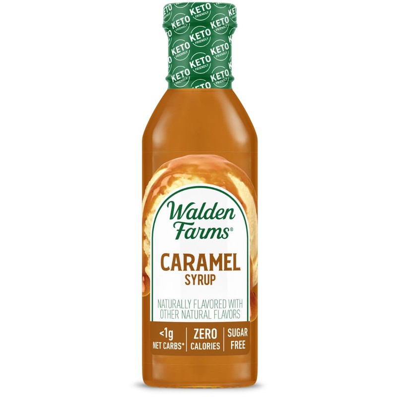 Walden Farms Caramel Syrup – Perfect for Coffee, Desserts, Ice