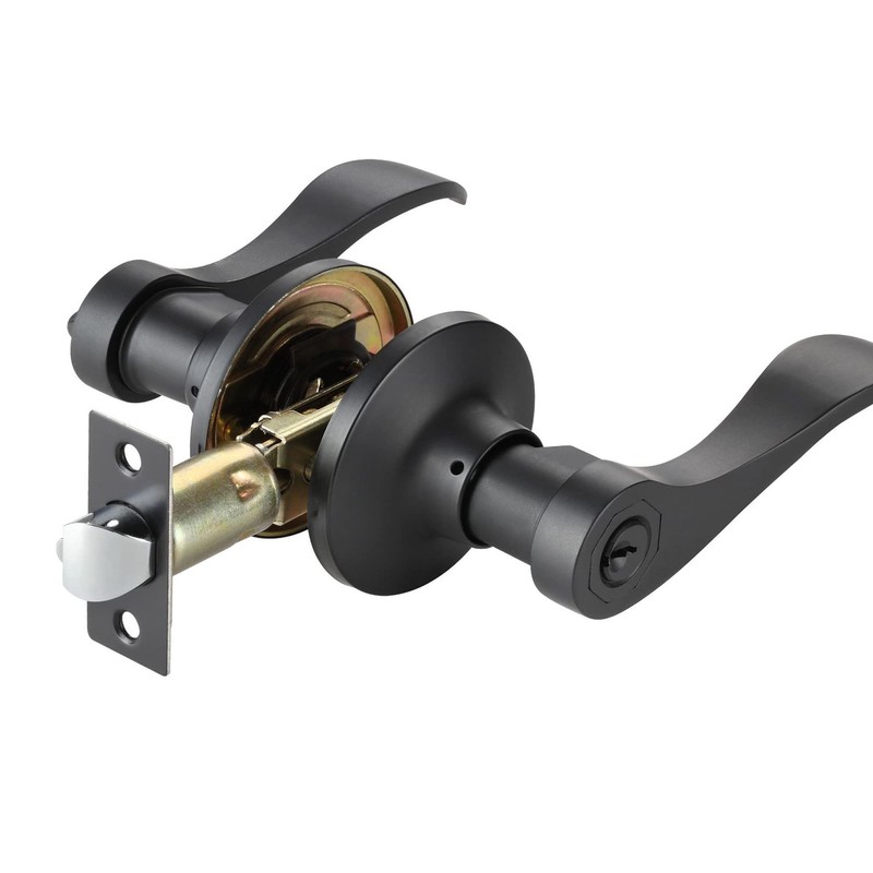 Stainless Steel Deadbolt Strike Plate Square Round Corner Backplate 1"