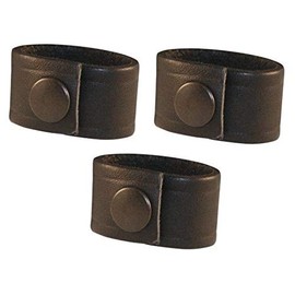 Boston Leather Firefighter Leather Radio Cord Keeper 3 Pack