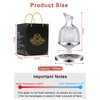 Spinning Wine Decanter, Whisky Decanter, 360°Rotating Red Wine Carafe Decanter,