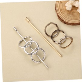 Healvian 2pcs Vintage Metal Hair Stick for Women Elegant Hair Holders for Stylish Buns and Smooth Edges for Daily Wear and Special Occasions