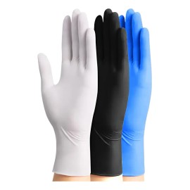 Guantes De Nitrilo Negros Gruesos K88 Caja 100 Piezas Talla
