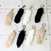Tail Key Chain Fur Charm Tail Faux Fur with Strap