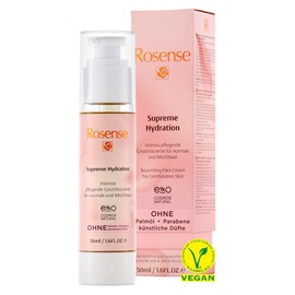 Rosense Supreme Hydration - Nourishing Face Cream for Normal and Combination Skin Moisturising Cream Vegan - 50 ml