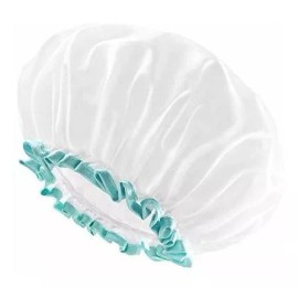Mikimini Gorros De Ducha Blancos Mikimini Para Mujer, Cabello Largo,