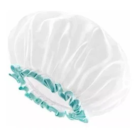 Mikimini Gorros De Ducha Blancos Mikimini Para Mujer, Cabello Largo,