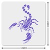 MAGJUCHE Scorpion Stencil 6 Inches, Reusable Scorpion Stencil for Painting