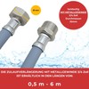 Lichtblau Inlet Hose Extension with Metal Thread, 1.5 m, Washing