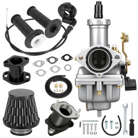 CILOYU PZ27 Carburetor Kit Throttle Cable Assembly Compatible with Predator 212 196cc Coleman KT196 CT200U TaoTao Coolster CG 125cc 150cc 250cc Engine XR100 ATV Dirt Pit Bike Mini Bike Go Kart Parts