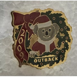 Outback Steakhouse Christmas Koala 2009 Lapel Pin Flare