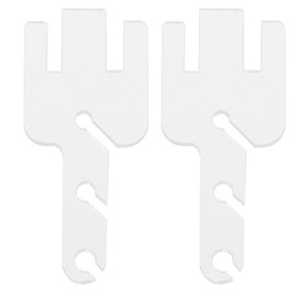 DOITOOL 2Pcs Yarn Tensioner Adapter for Knitting Machines Compact Tension Forks Compatible with Essential Accessories for Smooth Operation and Versatile Use