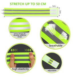 Tiruiya Reflectors Bicycle Set, Includes 360° Spoke Reflectors Cat's Eyes for Driving Layers of Safety in the Dark High Visibility (1 Sticker + 4 Reflective Tapes)